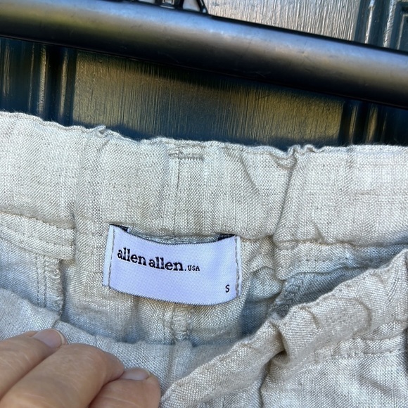 Allen Allen Boho Linen Drawstring Pants NWT - Picture 4 of 8